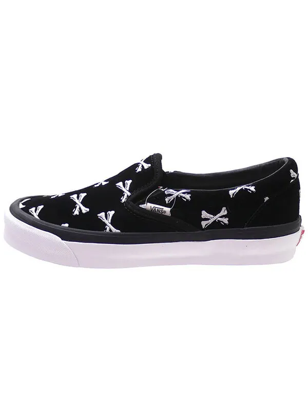 Кроссовки wtaps x og classic slip-on lx 'bones' Vans — изображение 2 из 4, черный/белый