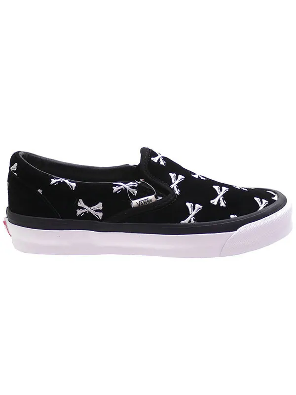 Кроссовки wtaps x og classic slip-on lx 'bones' Vans — изображение 3 из 4, черный/белый