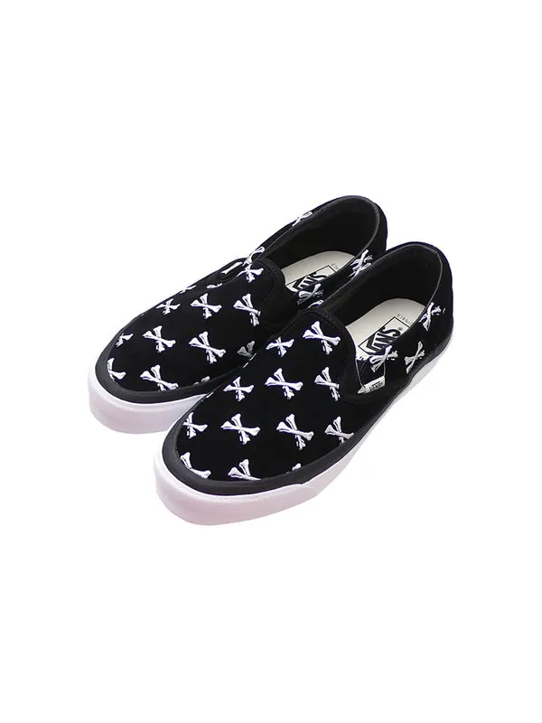Кроссовки wtaps x og classic slip-on lx 'bones' Vans — изображение 4 из 4, черный/белый