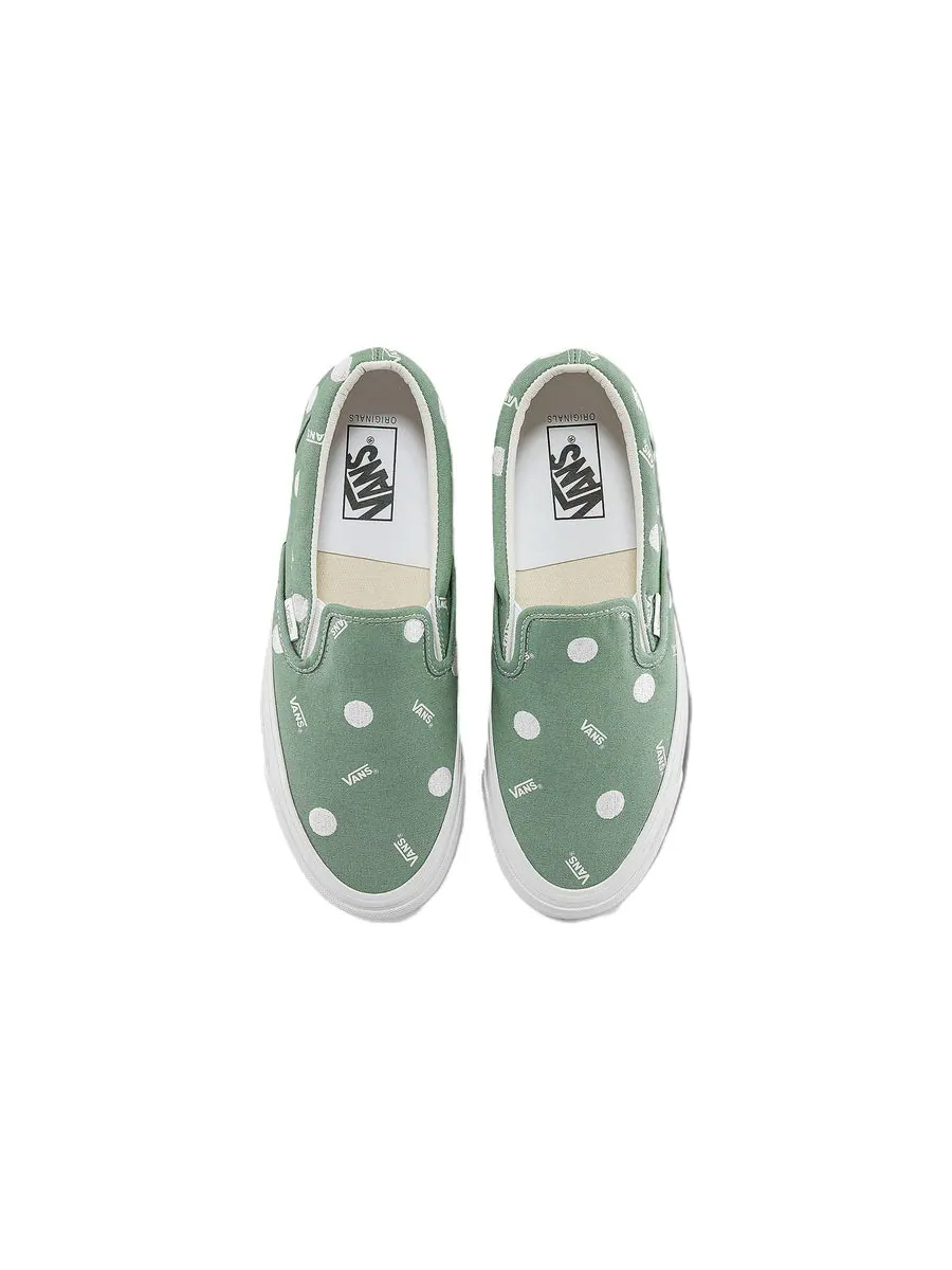 Кеды Vans OG Classic Slip-On LX 'Polka Dot - Green' — изображение 3 из 5, зеленый