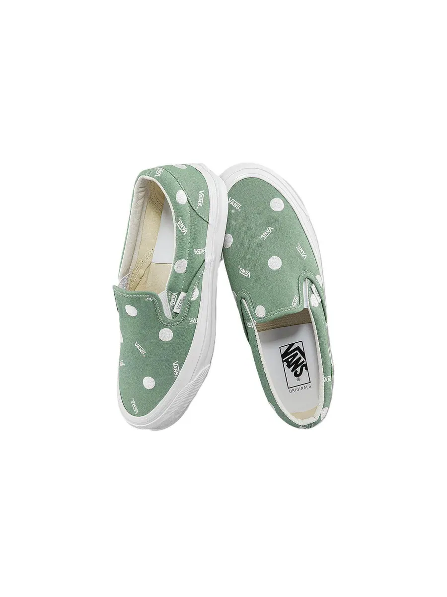Кеды Vans OG Classic Slip-On LX 'Polka Dot - Green' — изображение 4 из 5, зеленый