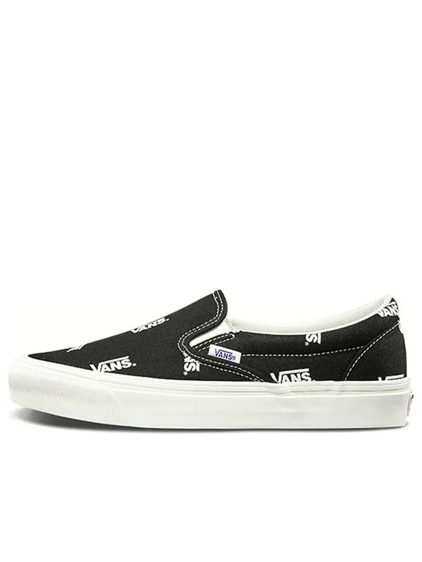 Кроссовки og slip-on lx 'multi-logo black' Vans — изображение 1 из 4, черный