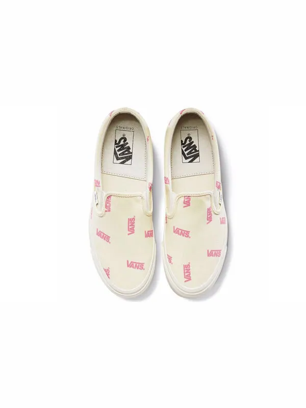 Кроссовки classic slip-on lx canvas 'multi logo rutabaga' Vans — изображение 3 из 4, белый