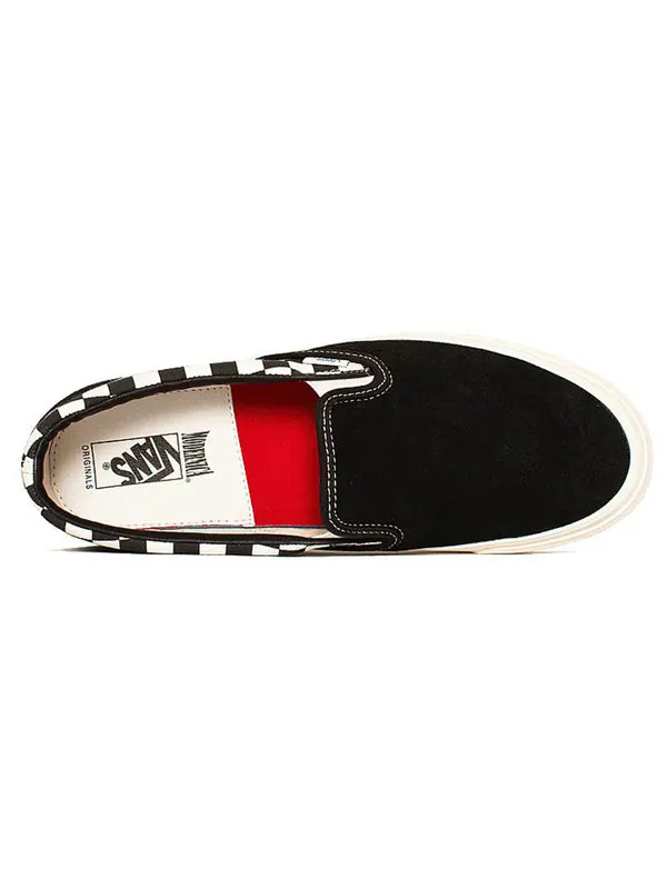 Кроссовки modernica x og classic slip-on lx 'checkerboard' Vans — изображение 3 из 4, черный / белый
