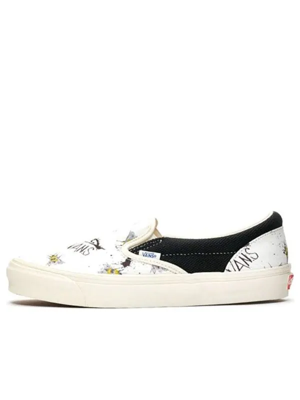 Кроссовки ralph steadman x og classic slip-on lx 'bee' Vans — изображение 1 из 4, белый