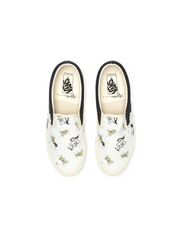 Кроссовки ralph steadman x og classic slip-on lx 'bee' Vans — изображение 2 из 4, белый