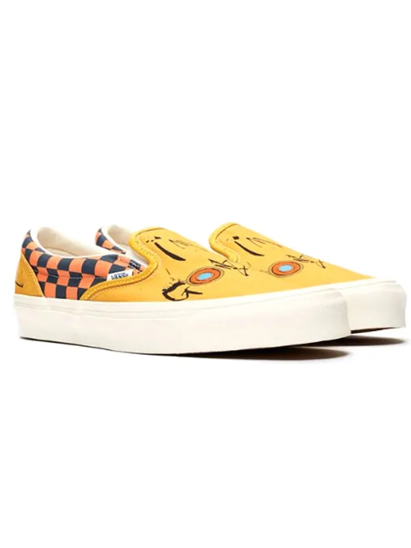 Кроссовки ralph steadman x og classic slip-on lx 'gonzovationist' Vans — изображение 2 из 3, желтый