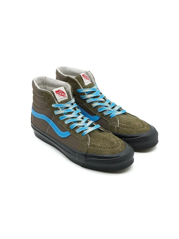 Кроссовки og sk8-hi lx 'hairy suede - canteen' Vans — изображение 3 из 4, темный зеленый