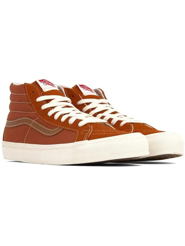 Кроссовки og sk8-hi lx 'rust' Vans — изображение 3 из 4, оранжевый/белый