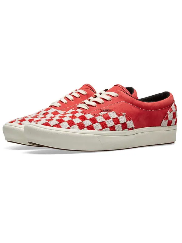 Кроссовки vault era comfycush lx checkboard 'red white' Vans — изображение 2 из 4, красный/белый