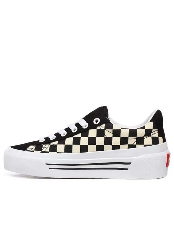 Кроссовки checkerboard sid ni 'black white' Vans — изображение 1 из 4, черный/белый