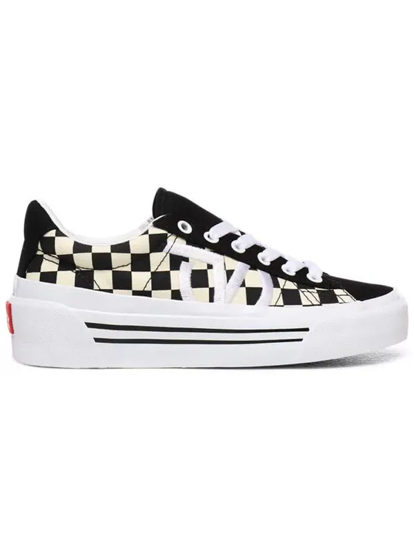 Кроссовки checkerboard sid ni 'black white' Vans — изображение 2 из 4, черный/белый