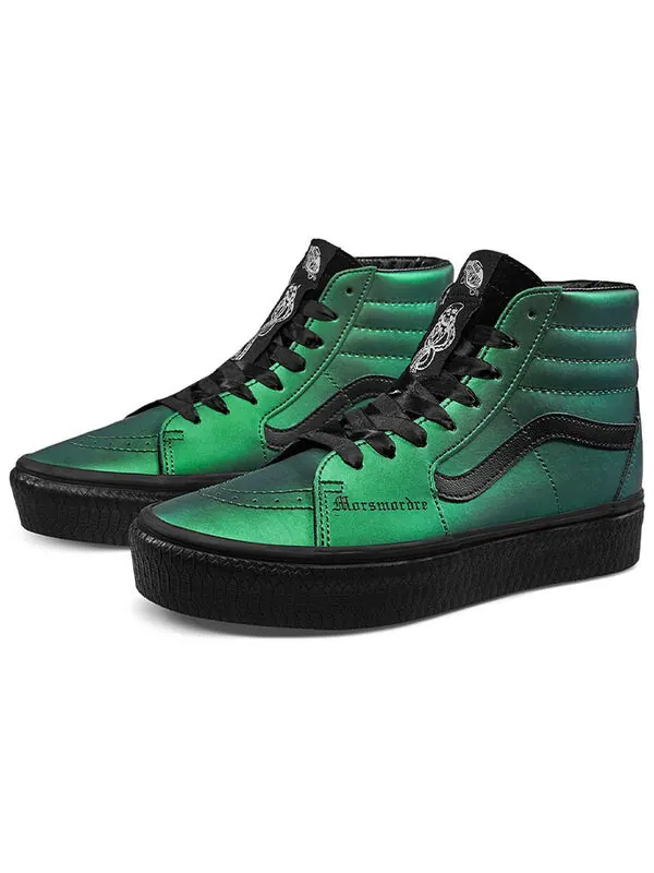 Кроссовки harry potter x sk8-hi platform rb 'morsmordre dark arts' Vans — изображение 2 из 4, зеленый