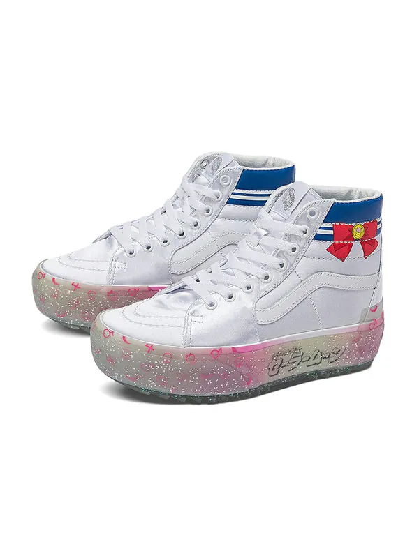 Кроссовки sailor moon x sk8-hi stacked 'pretty guardian - silver' Vans — изображение 3 из 4, белый