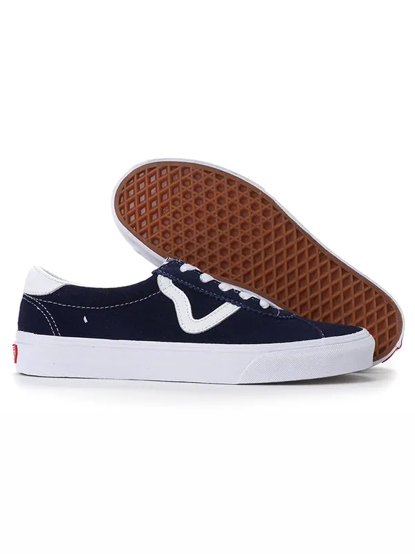 Кроссовки sports sneakers dark-blue dark blue Vans — изображение 4 из 4, синий