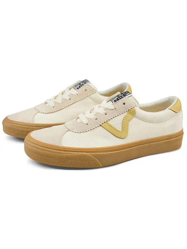 Кроссовки sport white retro low tops casual skateboarding shoes white Vans — изображение 2 из 4, белый