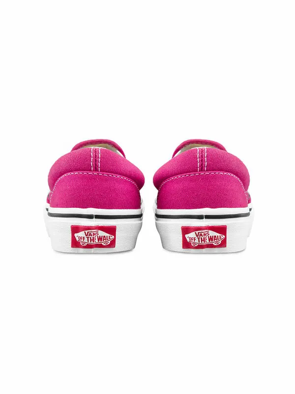 Кроссовки slip-on -kids checkerboard pink/white Vans — изображение 4 из 4, розовый/синий