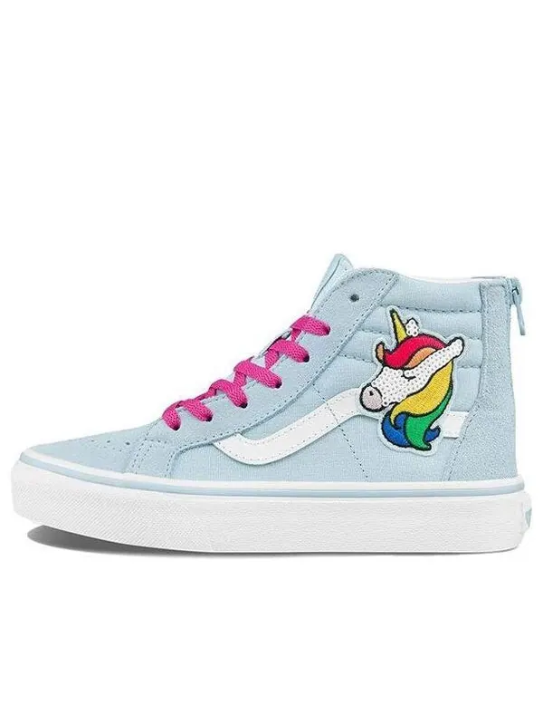 Кроссовки sk8-hi k blue light blue Vans — изображение 1 из 4, светлый синий