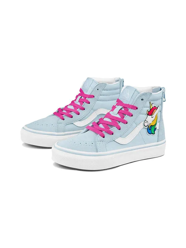 Кроссовки sk8-hi k blue light blue Vans — изображение 2 из 4, светлый синий