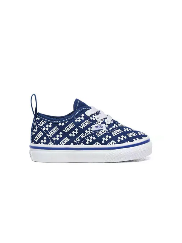 Кроссовки authentic elastic laces 'logo repeat - true blue' Vans — изображение 2 из 4, синий