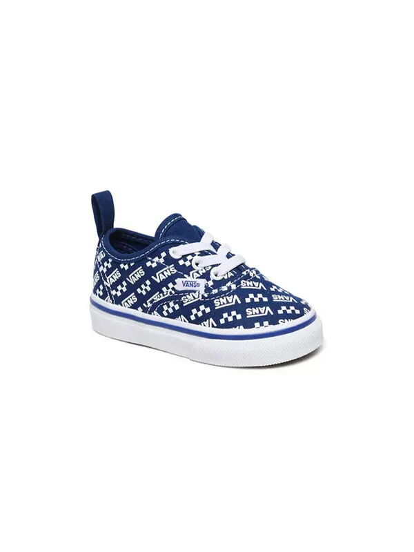 Кроссовки authentic elastic laces 'logo repeat - true blue' Vans — изображение 4 из 4, синий