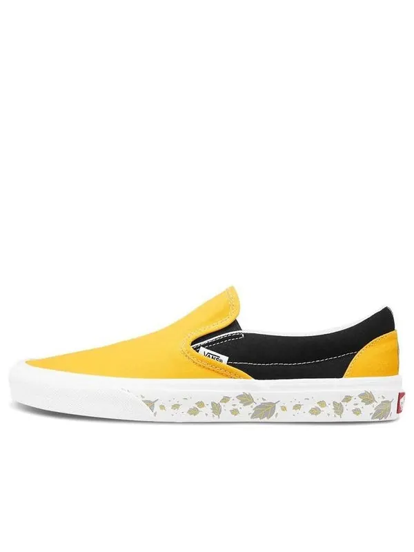 Кроссовки slip-on black yellow 'black yellow' Vans — изображение 1 из 4, черный/желтый