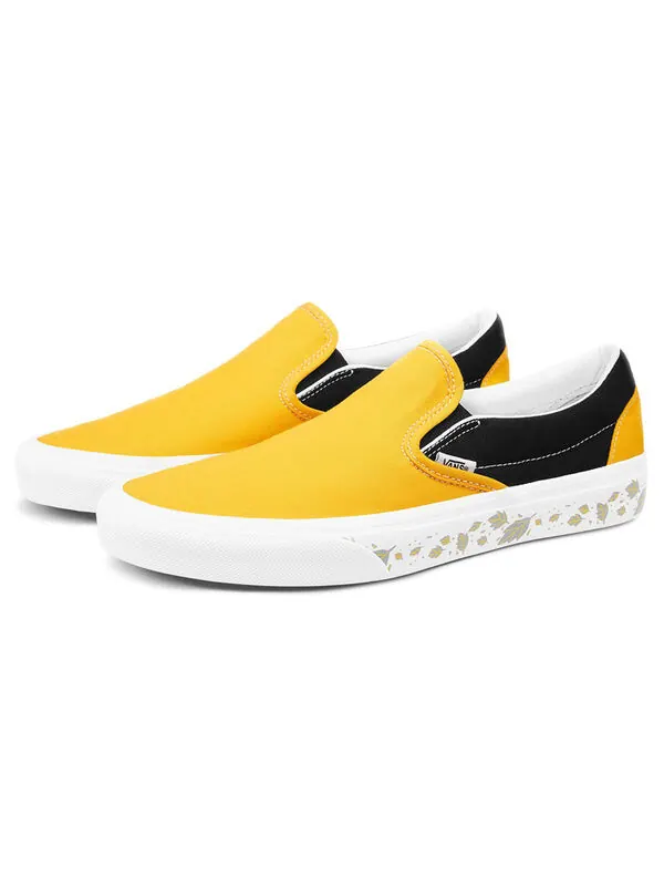 Кроссовки slip-on black yellow 'black yellow' Vans — изображение 2 из 4, черный/желтый