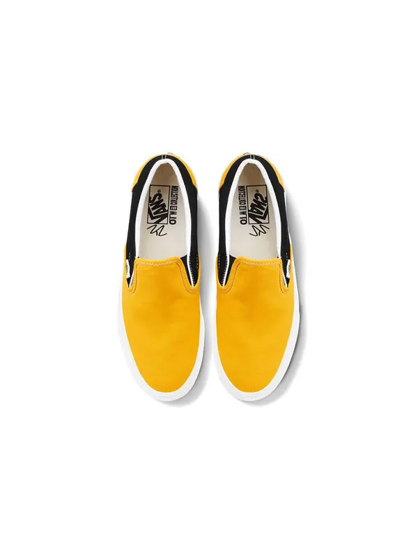 Кроссовки slip-on black yellow 'black yellow' Vans — изображение 3 из 4, черный/желтый