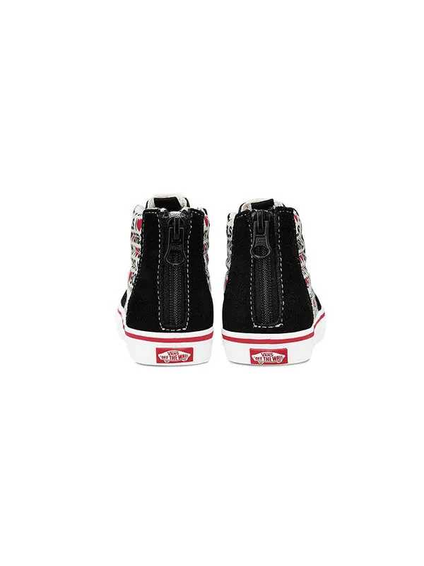 Кроссовки sk8-hi zip 'i heart print' Vans — изображение 4 из 4, черный/красный