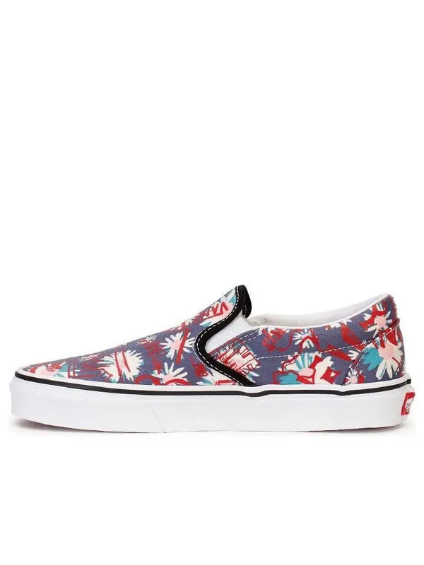 Кроссовки classic slip-on 'floral' Vans — изображение 1 из 1, красный