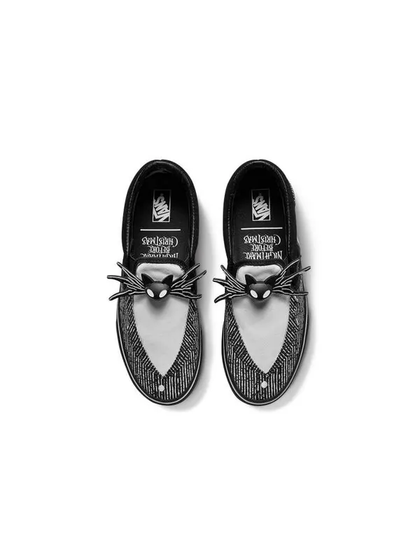 Кроссовки the nightmare before christmas x classic slip-on 'jack skellington bowtie' Vans — изображение 3 из 4, черный/белый