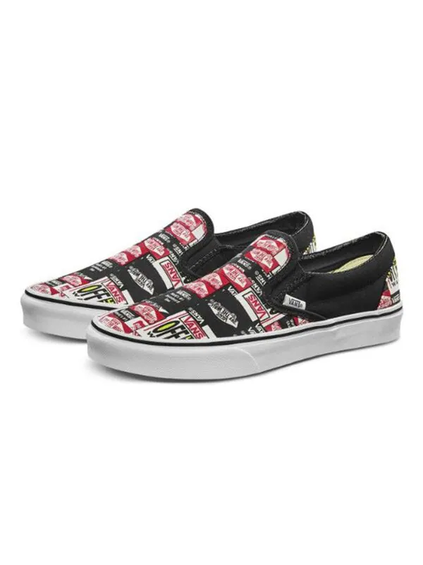 Кроссовки slip-on 'label mix' Vans — изображение 2 из 4, черный