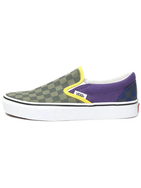 Кроссовки classic slip-on 'otw rally' Vans — изображение 2 из 4, зеленый, фиолетовый