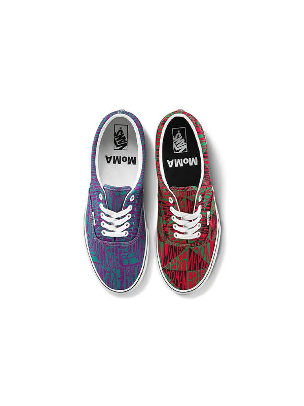 Кроссовки moma x era 'faith ringgolds feminist posters' Vans — изображение 3 из 4, фиолетовый/красный