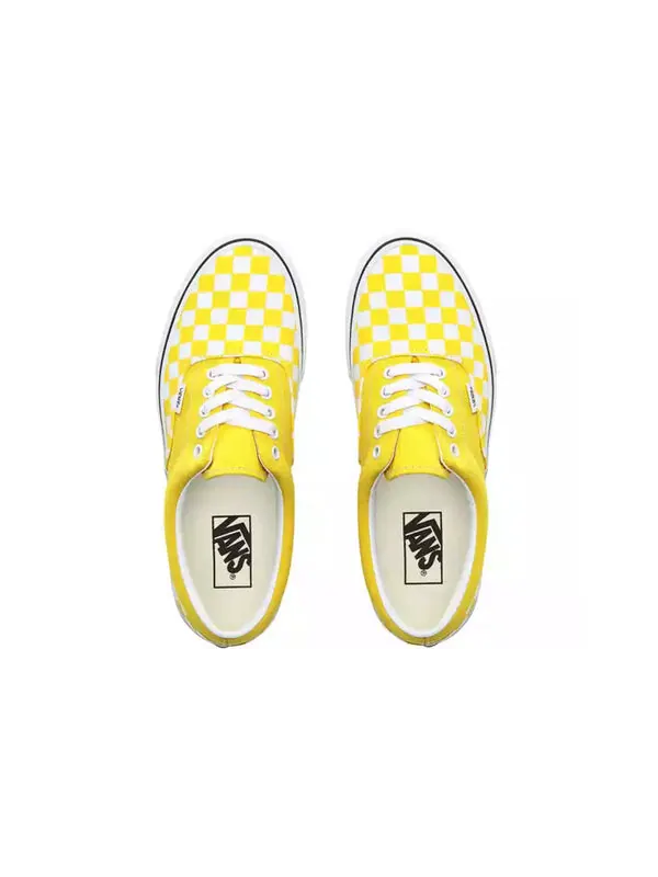 Кроссовки era 'checkerboard vibrant yellow' Vans — изображение 4 из 4, желтый/белый