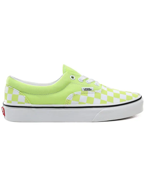 Кроссовки era 'checkerboard - sharp green' Vans — изображение 2 из 4, зеленый/белый