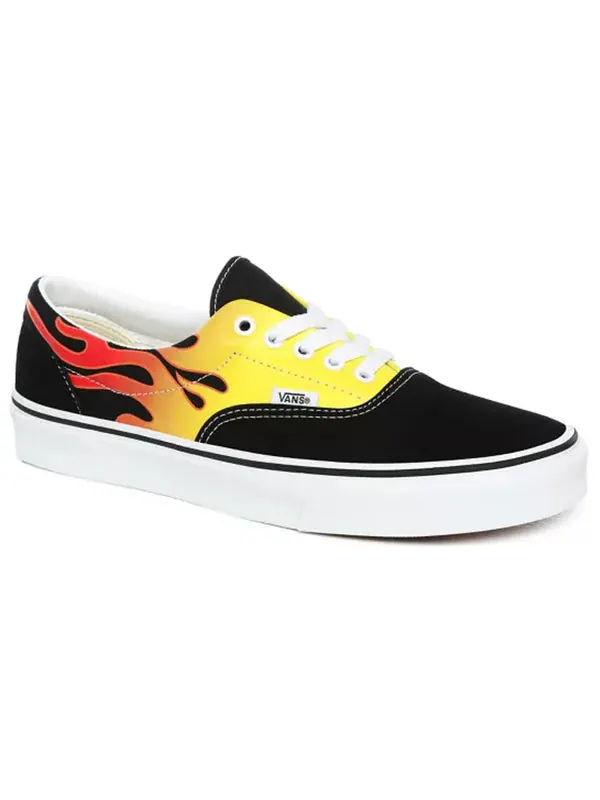 Кроссовки era 'flame - black' Vans — изображение 3 из 4, черный/желтый