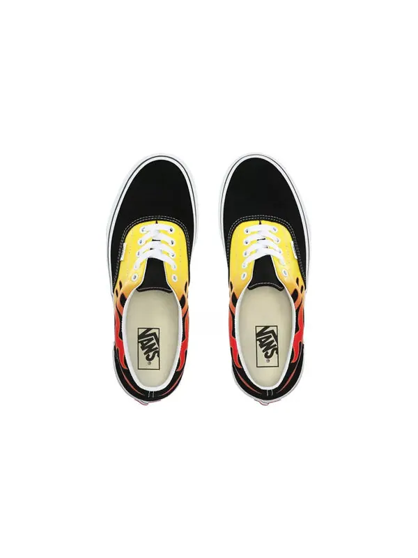 Кроссовки era 'flame - black' Vans — изображение 4 из 4, черный/желтый