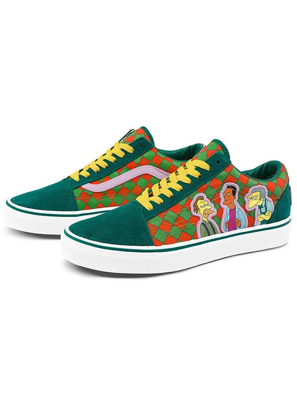 Кроссовки the simpsons x old skool 'moe's tavern' Vans — изображение 2 из 4, синий/желтый