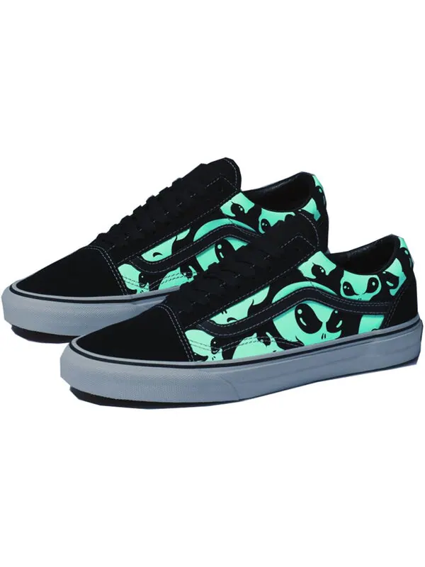 Кроссовки old skool 'alien ghosts' Vans — изображение 3 из 4, черный