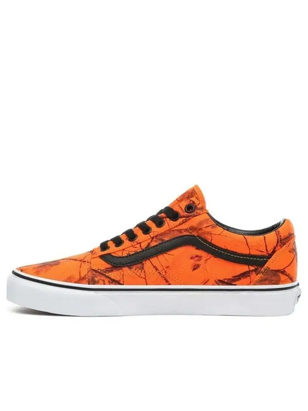 Кроссовки realtree x old skool 'blaze camo' Vans — изображение 1 из 4, оранжевый/белый