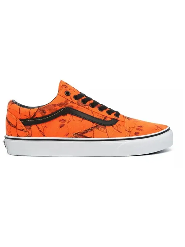Кроссовки realtree x old skool 'blaze camo' Vans — изображение 2 из 4, оранжевый/белый