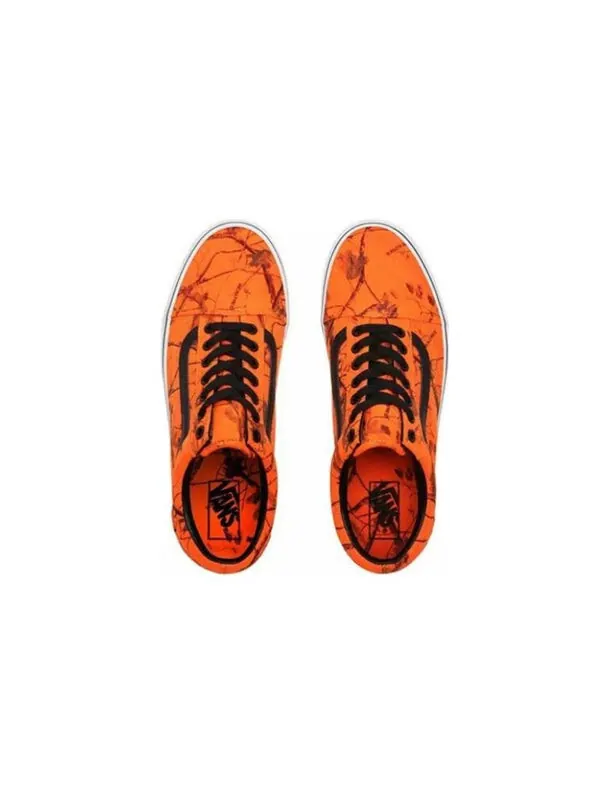 Кроссовки realtree x old skool 'blaze camo' Vans — изображение 4 из 4, оранжевый/белый