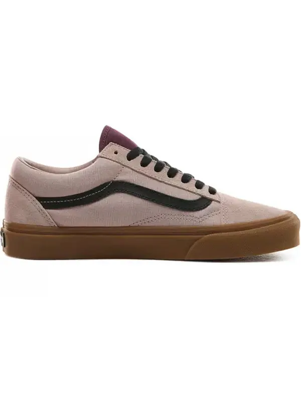 Кроссовки old skool 'shadow grey prune' Vans — изображение 2 из 4, черный/розовый