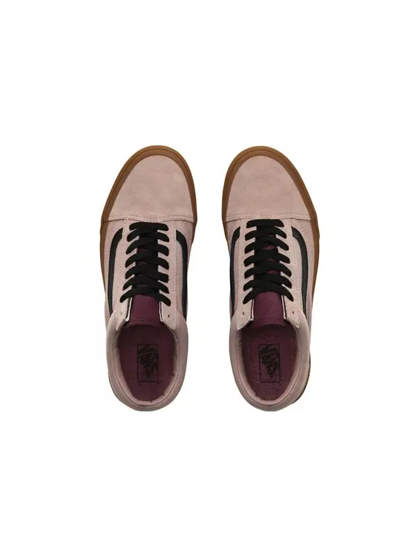 Кроссовки old skool 'shadow grey prune' Vans — изображение 4 из 4, черный/розовый