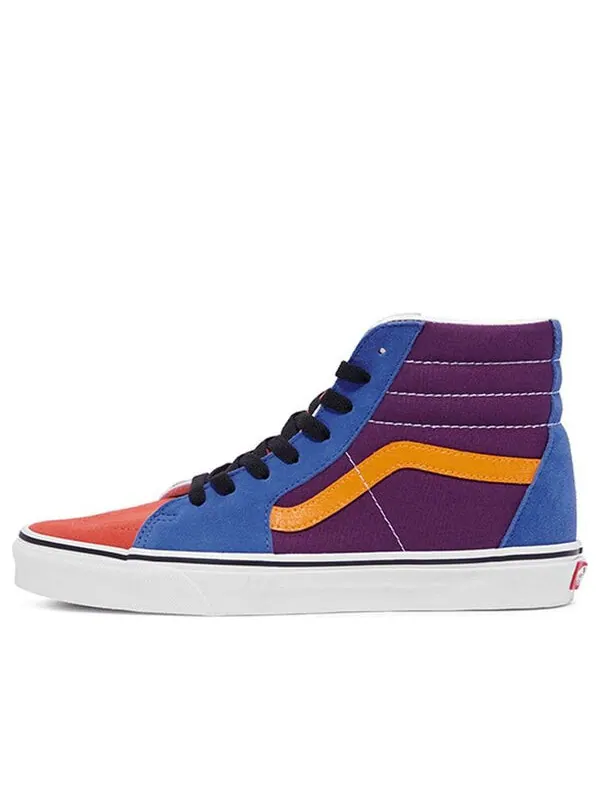 Кроссовки sk8-hi retro high top casual skate shoes yellow purple splicing 'yellow purple blue' Vans — изображение 1 из 4