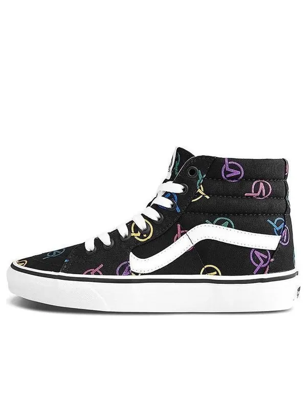 Кроссовки sk8-hi black 'black white' Vans — изображение 1 из 4, черный/белый
