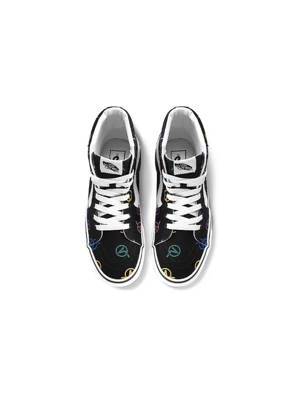 Кроссовки sk8-hi black 'black white' Vans — изображение 3 из 4, черный/белый