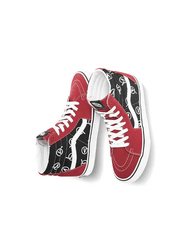 Кроссовки sk8-hi 'circle v' Vans — изображение 4 из 4, черный/красный