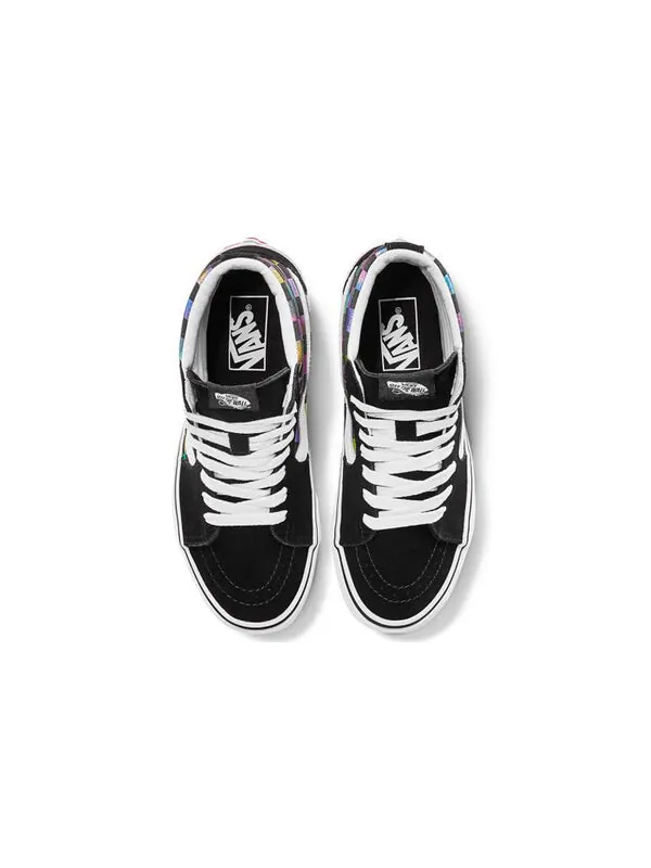 Кроссовки sk8-hi 'iridescent checkerboard' Vans — изображение 3 из 4, черный